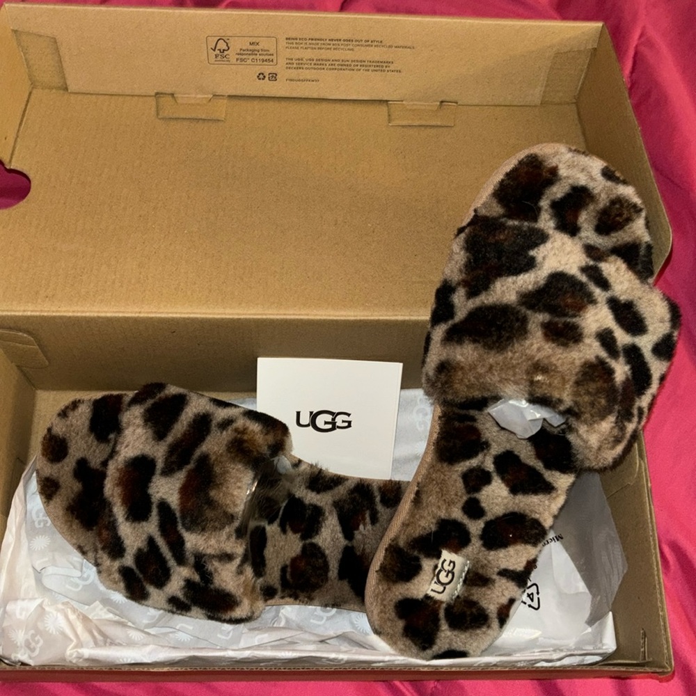 Ugg leopard cozette slipper